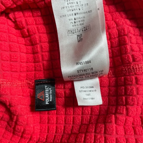 Patagonia R1 Fleece Pullover - Women's XS Coral Red - Picture 6 of 6